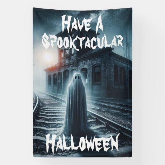 Een spectaculaire Halloween-spook Spandoek (Verticaal)