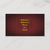 Een spectaculaire rode kaart klaar om aan te passe visitekaartje (Achterkant)