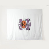 Een speels ontwerp met een pompoenheks met een wandkleed (Voorkant (horizontaal))