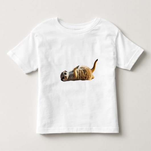 Een speelse baby Meerkat aan het rollen Kinder Shirts (Voorkant)