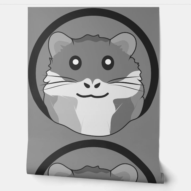 Een speelse en grappige hamster behang (Afrollen)