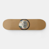 Een speelse en grappige hamster persoonlijk skateboard (Horizontaal)