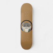 Een speelse en grappige hamster persoonlijk skateboard (Voorkant)