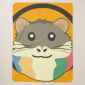 Een speelse en grappige hamster sherpa deken (Voorkant)