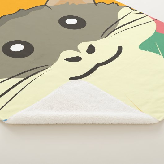 Een speelse en grappige hamster sherpa deken (3/4)