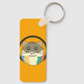 Een speelse en grappige hamster sleutelhanger (Achterkant)