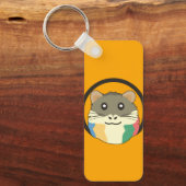 Een speelse en grappige hamster sleutelhanger (Voorkant)