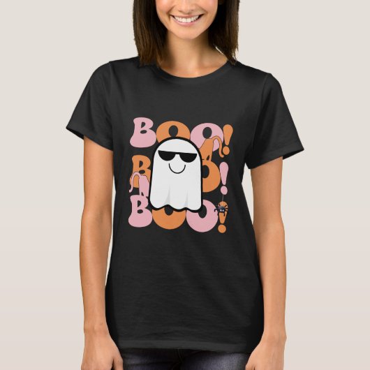 Een speelse Halloween Peek-a-Boo! T-Shirt (Voorkant)