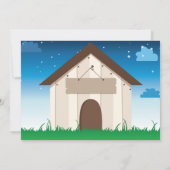 Een speelse hond of Puppy Birthday Party Invitatio Kaart (Achterkant)