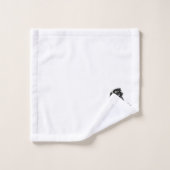 Een speelse springende paard in het wild bad handdoek (Wasdoekje)