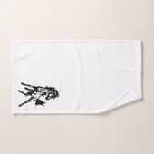 Een speelse springende paard in het wild bad handdoek (Handdoek)