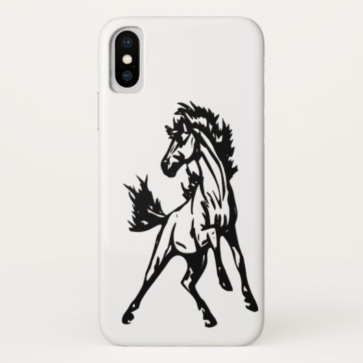 Een speelse springende paard in het wild Case-Mate iPhone case (Achterkant)