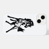 Een speelse springende paard in het wild Case-Mate iPhone case (Achterkant (horizontaal))