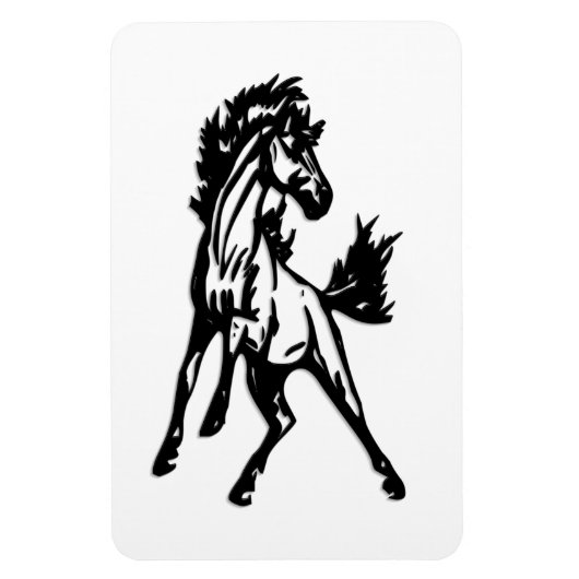 Een speelse springende paard in het wild magneet (Verticaal)