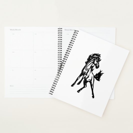 Een speelse springende paard in het wild planner (Display)
