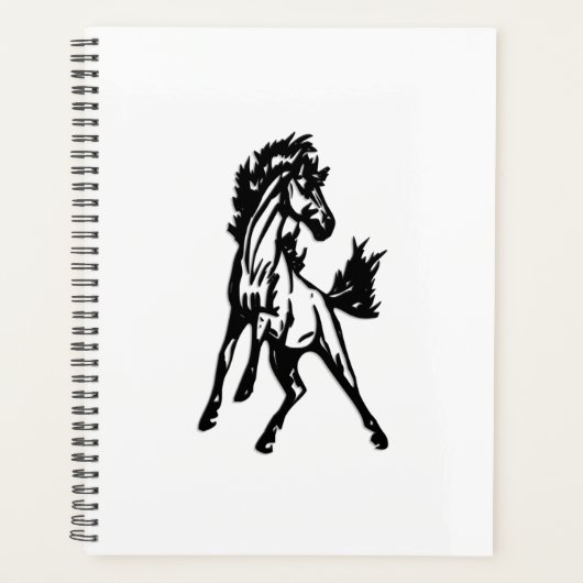 Een speelse springende paard in het wild planner (Voorkant)