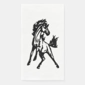 Een speelse springende paard in het wild servet (Voorkant)