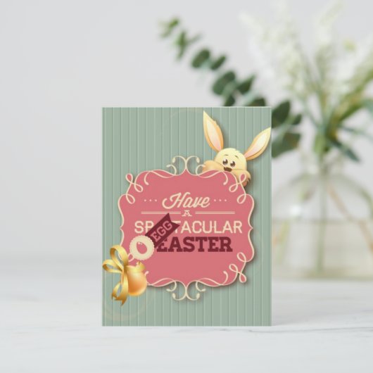 Een SpEGGtacular PaasWenskaart hebben Feestdagenkaart (Staand voorkant)