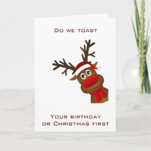 EEN "SPEISCHE" BIRTHDAY/CHRISTMAS WISH EN TOAST FEESTDAGEN KAART