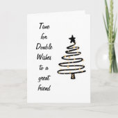 EEN "SPEISCHE" BIRTHDAY/CHRISTMAS WISH EN TREY FEESTDAGEN KAART (Voorkant)