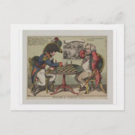 Een spel op schaak briefkaart