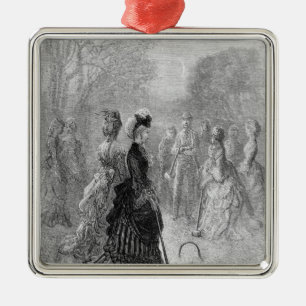 Een spel van Croquet Metalen Ornament