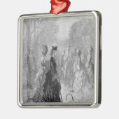 Een spel van Croquet Metalen Ornament (Links)