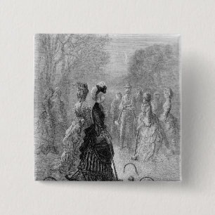 Een spel van Croquet Vierkante Button 5,1 Cm