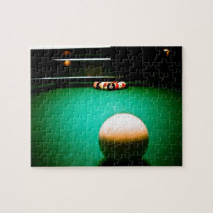 Een spel van de poolpuzzel legpuzzel