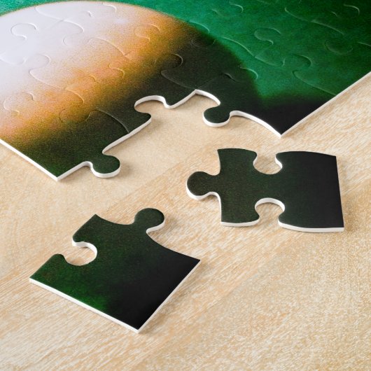 Een spel van de poolpuzzel legpuzzel (Zijkant)