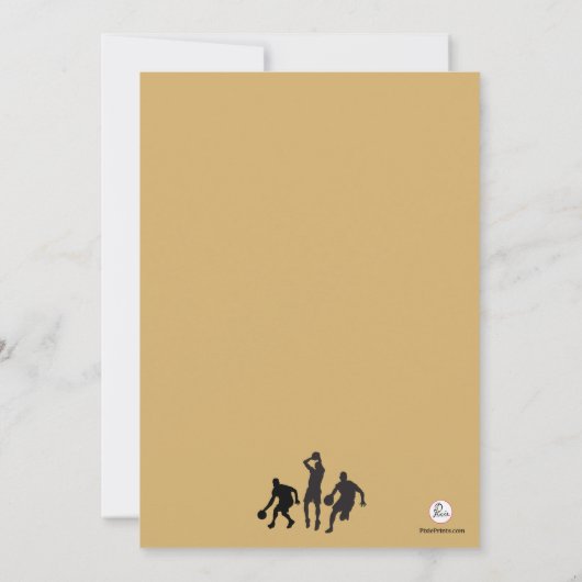 Een spel van de Uitnodiging van Hoops (Achterkant)