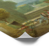 Een spel van hete kokkels - Fragonard (1775) Poster (Hoek)