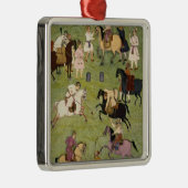 Een spel van Polo, van het Grote Album van de Cliv Metalen Ornament (Rechts)