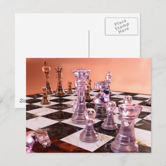 Een spel van schaap briefkaart (Voorkant / Achterkant)