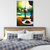 Een spel van schaap canvas afdruk (Insitu (Slaapkamer))