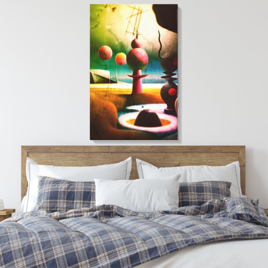 Een spel van schaap canvas afdruk (Insitu (Slaapkamer))