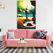 Een spel van schaap canvas afdruk (Insitu (Woonkamer))