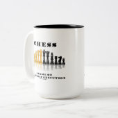 Een spel van strategische uitvoering tweekleurige koffiemok (Voorkant links)