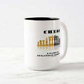 Een spel van strategische uitvoering tweekleurige koffiemok (Voorkant rechts)