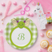 Een speldendraak papieren bordje (Feest)