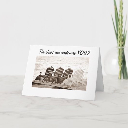 EEN SPELL RELAX ZIEN EN UW BIRTHDAY AANTREKKEN KAART (Voorkant)