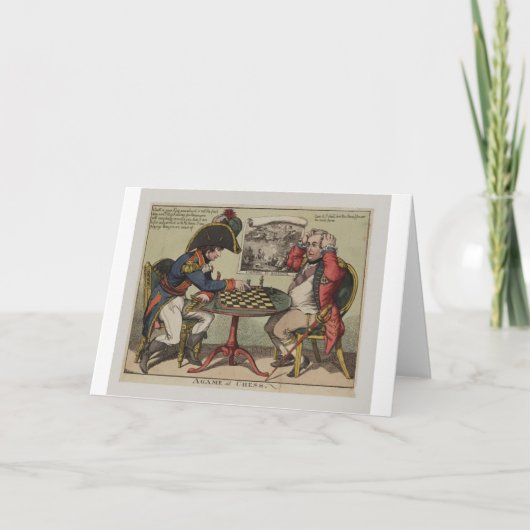 Een spelletje bij Chess Kaart (Voorkant)