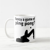 Een spelletje pingpong fancy? koffiemok (Links)