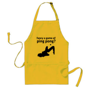 Een spelletje pingpong fancy? standaard schort