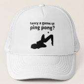 Een spelletje pingpong fancy? trucker pet (Voorkant)
