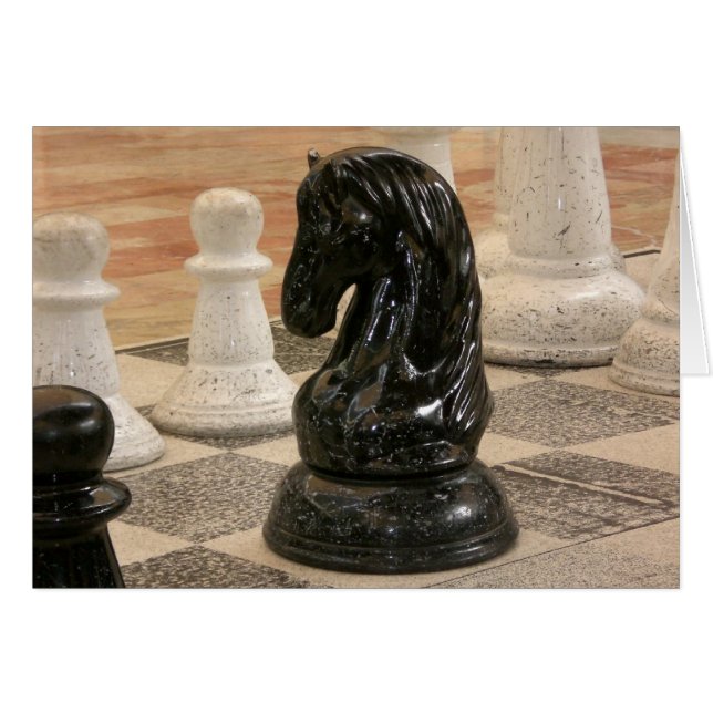 Een spelletje schaken (Voorkant Horizontaal)