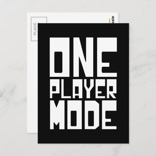 ÉÉN SPELMODUS BRIEFKAART (Voorkant / Achterkant)