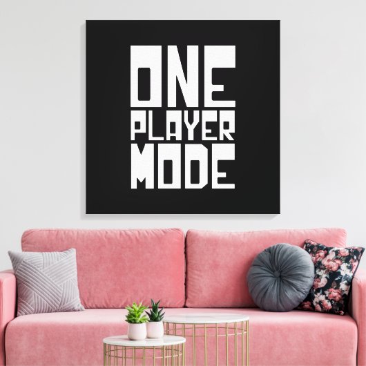 ÉÉN SPELMODUS CANVAS AFDRUK (Insitu (Woonkamer))