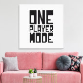 ÉÉN SPELMODUS CANVAS AFDRUK (Insitu (Woonkamer))