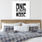 ÉÉN SPELMODUS CANVAS AFDRUK (Insitu (Slaapkamer))